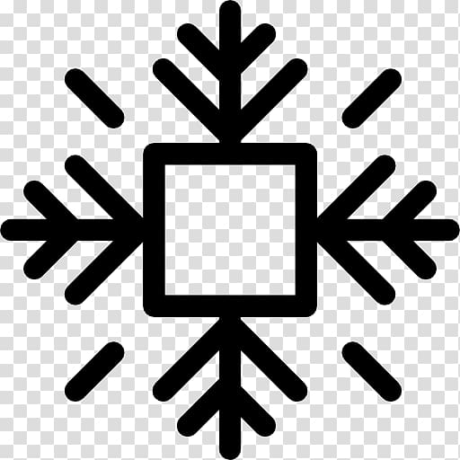 Snowflake Square Shape Line, snowflake shape transparent background PNG clipart