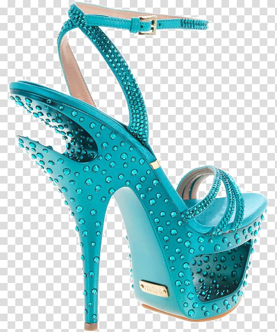 Slipper Shoe High-heeled footwear Sandal Boot, Qian Ma can Lorenz blue strap high-heeled sandals transparent background PNG clipart