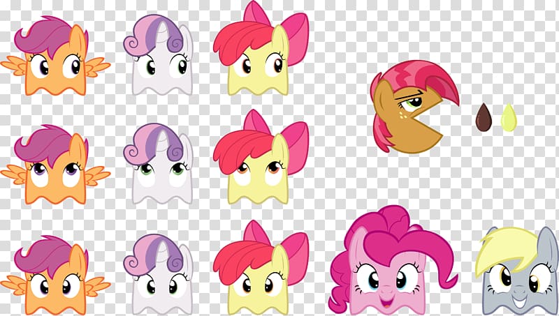 Pony Babs Seed Sweetie Belle The Cutie Mark Crusaders, Pac Man transparent background PNG clipart