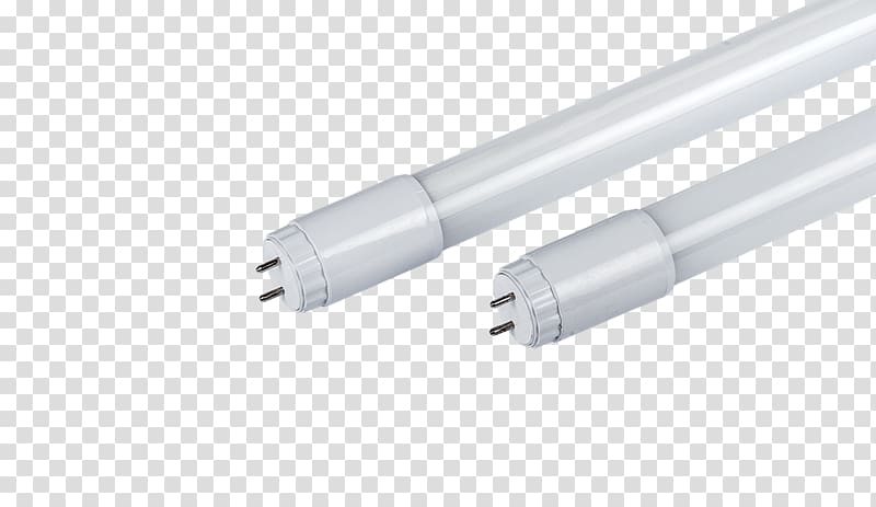 Light-emitting diode Fluorescent lamp LED lamp, led tube transparent background PNG clipart