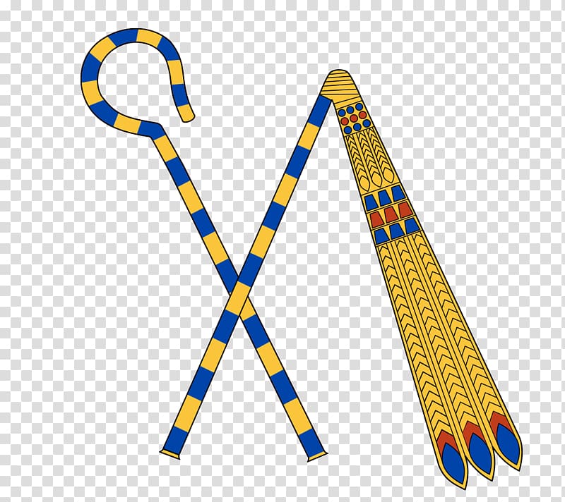 Ancient Egypt Crook and flail Old Kingdom of Egypt Shepherd\'s crook, pharaoh transparent background PNG clipart