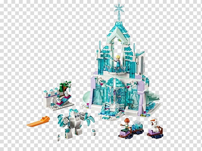 Elsa Anna LEGO Disney Princess Ice palace, Ice castle transparent background PNG clipart