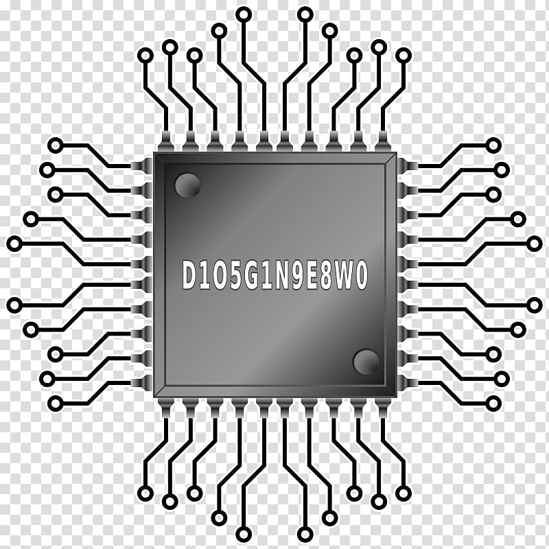 Integrated Circuits & Chips Central processing unit Computer , chip transparent background PNG clipart