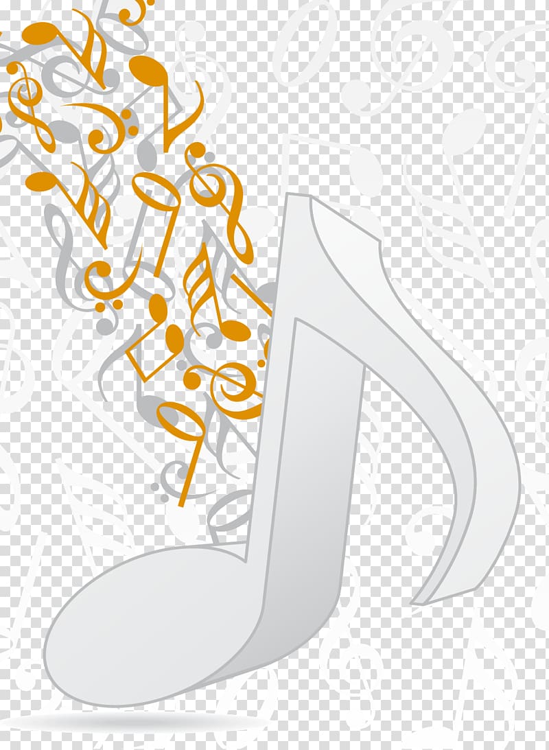 Musical note Musical notation Staff, musical notes floating transparent background PNG clipart
