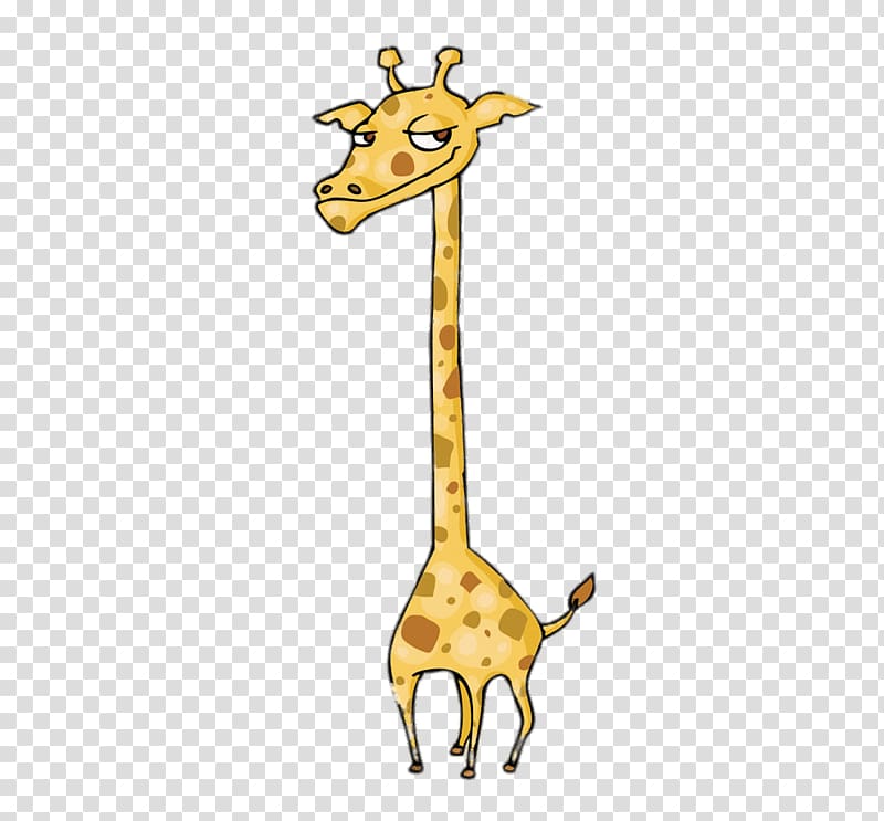 Giraffe Cartoon, Despise deer transparent background PNG clipart