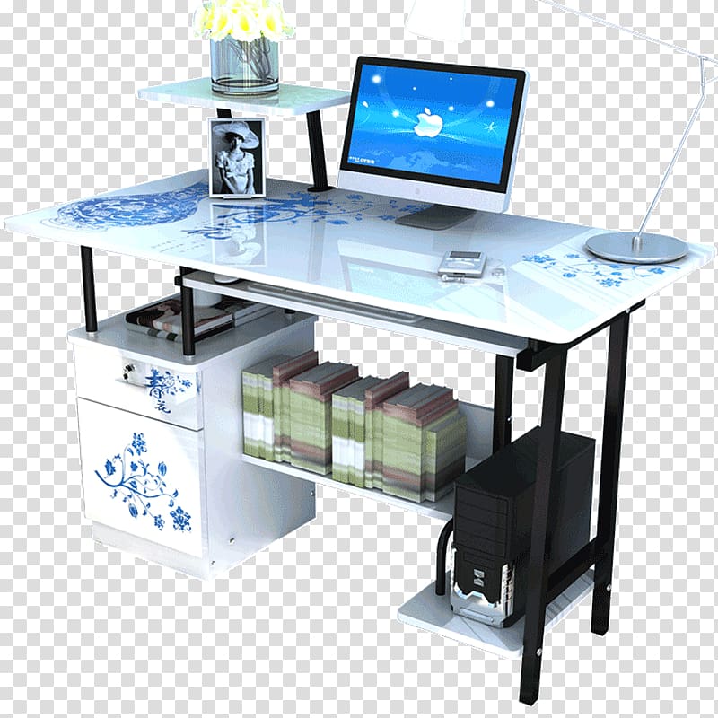 Computer desk Table Laptop Furniture, study table transparent background PNG clipart