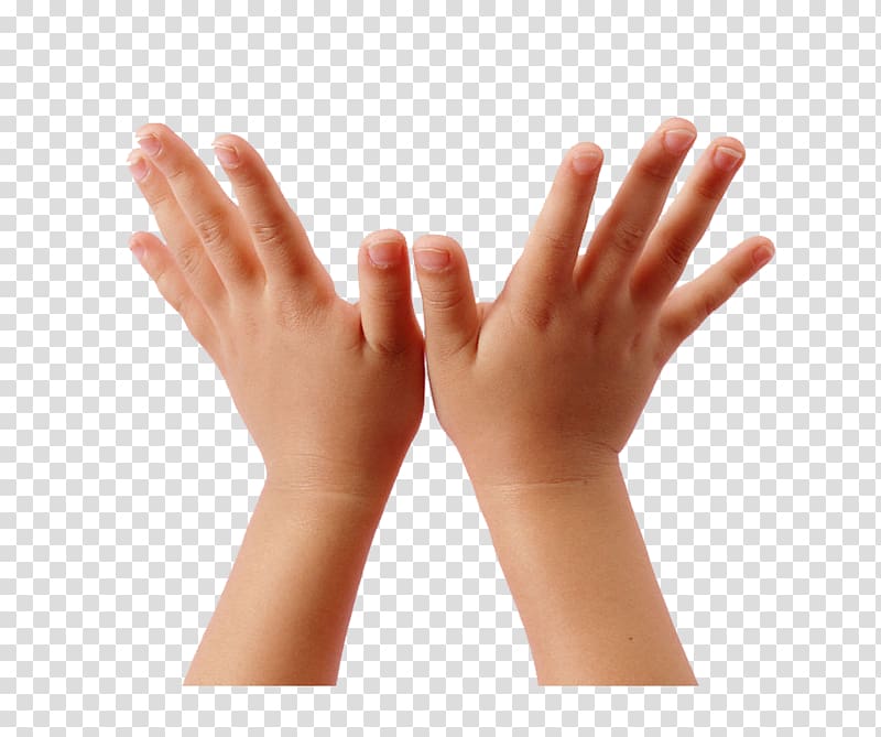 Upper limb Fine motor skill Child Digit Finger, Open the hand of a child transparent background PNG clipart