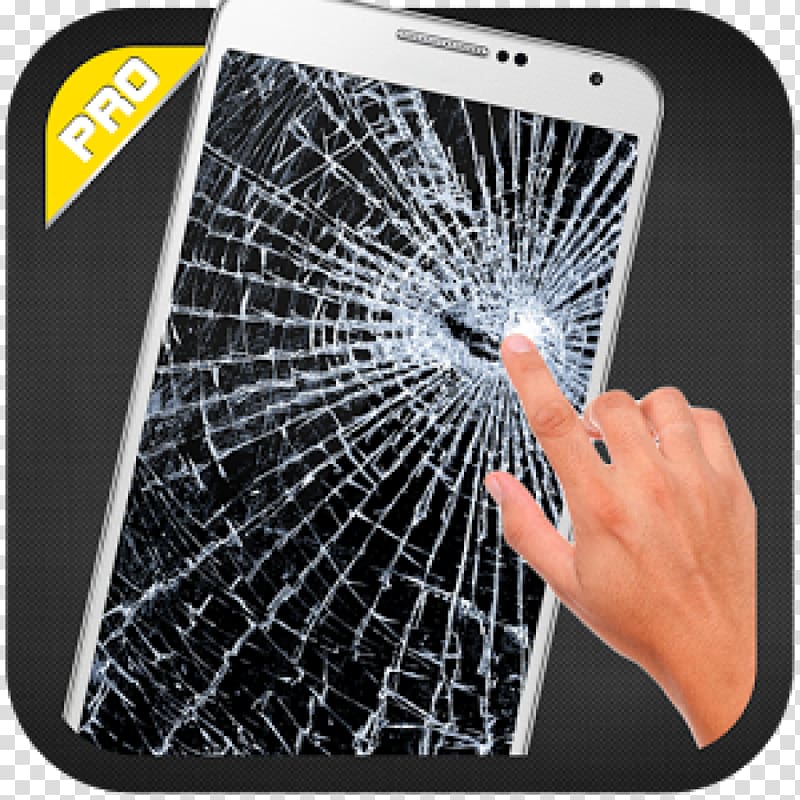 Broken Screen Prank (Smashed Screen App) Android Practical joke, broken screen transparent background PNG clipart