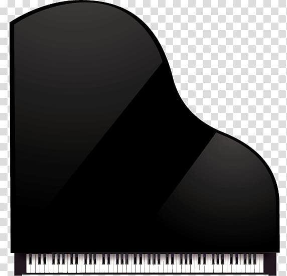 black and white grand piano , Piano Musical keyboard Musical instrument, black piano top view transparent background PNG clipart