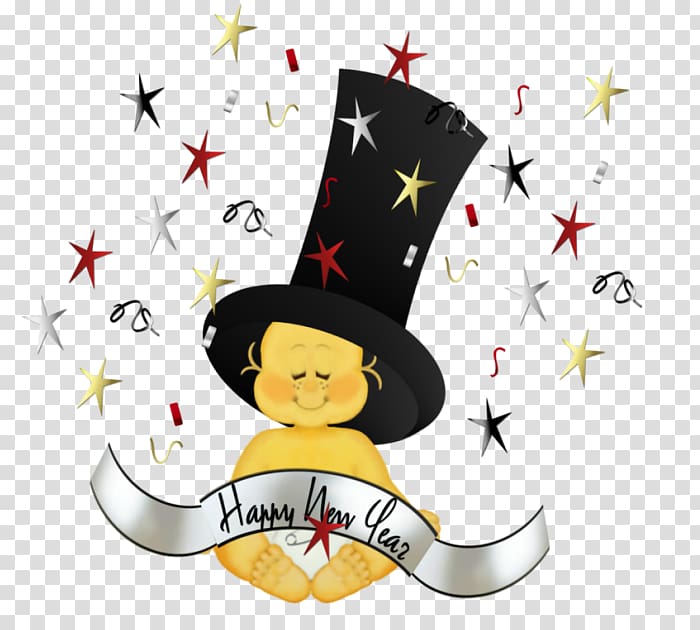 New Years Day New Years Eve Christmas Party, Cartoon doll transparent background PNG clipart