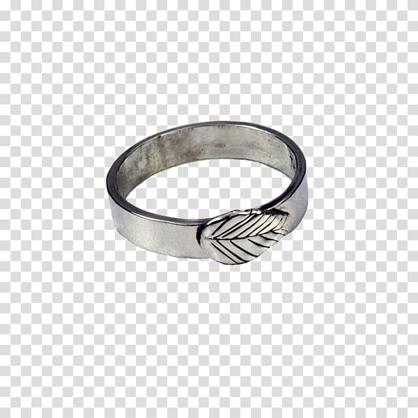 Wedding ring Sterling silver Body Jewellery, Leaf ring transparent background PNG clipart