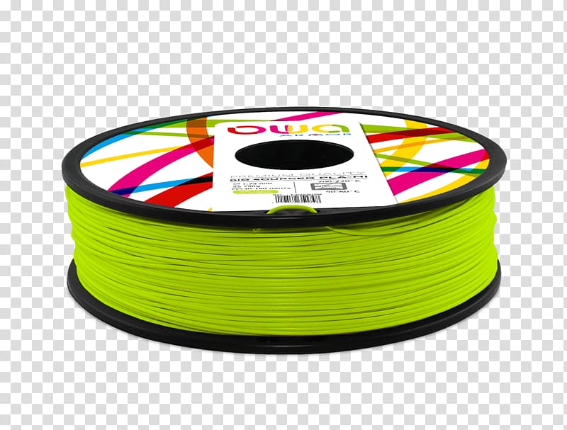 3D printing filament Polylactic acid Color, printer transparent background PNG clipart