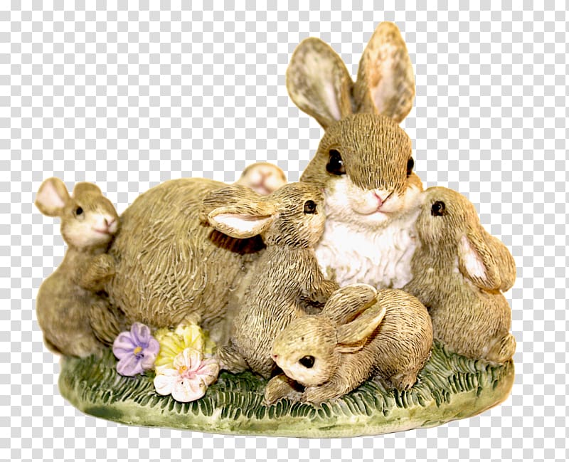 Easter Bunny Rabbit , Retro ceramic bunny transparent background PNG clipart