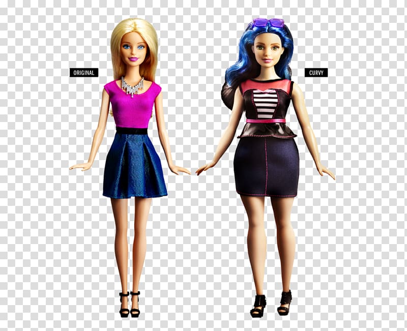 Lammily Barbie Mattel Petite size Doll, barbie transparent background PNG clipart