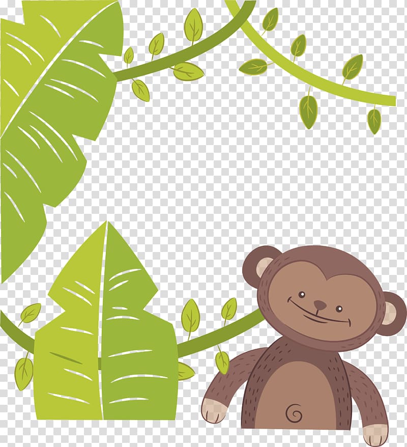 Monkey , Lovely jungle monkey transparent background PNG clipart