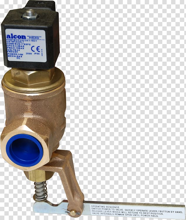 Solenoid valve Control valves EPDM rubber, Alcon transparent background PNG clipart