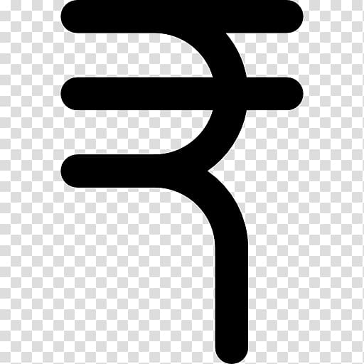 Indian rupee sign Currency symbol, rupee transparent background PNG clipart