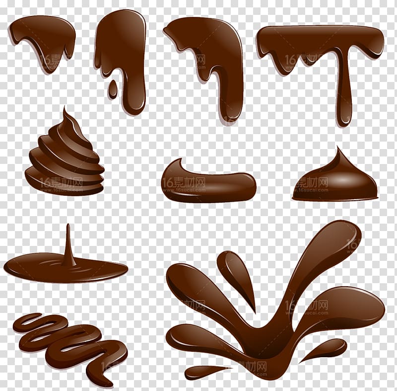 chocolate art illustration, Chocolate ice cream Melting Dripping, chocolate transparent background PNG clipart