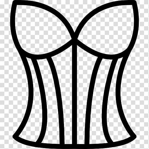 Black and white Monochrome Line art, corset transparent background PNG clipart