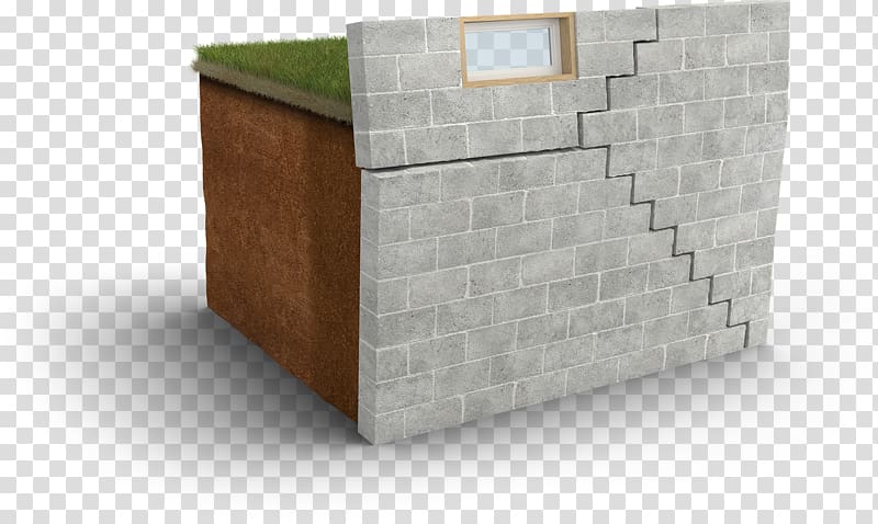 Shear wall Foundation Brick Basement, wall crack transparent background PNG clipart