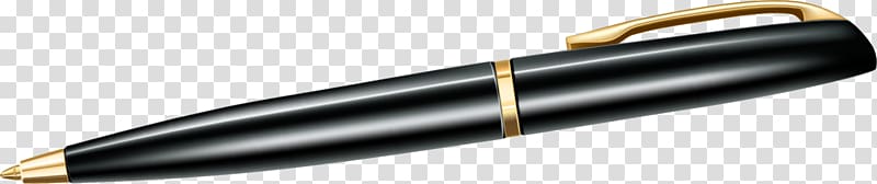Ballpoint pen Computer hardware, Simple black pen transparent background PNG clipart