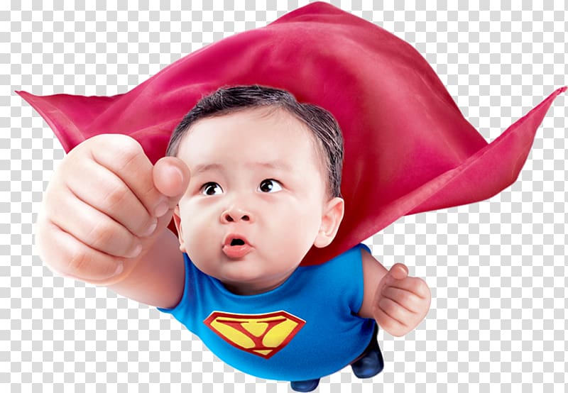 baby superman transparent background PNG clipart