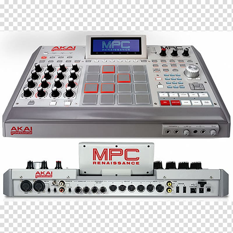 Sound Synthesizers Akai MPC Renaissance Music Production Controller Music Producer, musical instruments transparent background PNG clipart