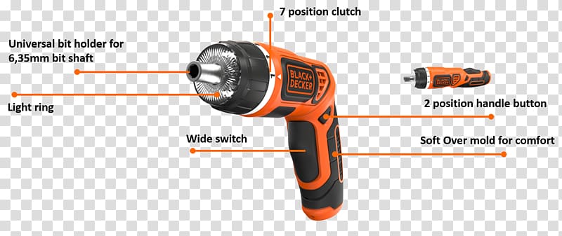 Tool Cordless Screwdriver Lithium-ion battery Volt, screwdriver transparent background PNG clipart