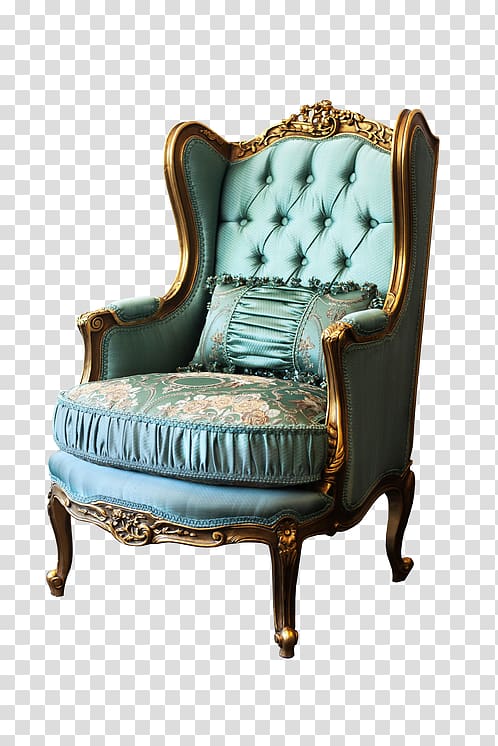 Chair Couch Furniture Robin egg blue Interior Design Services, chair transparent background PNG clipart