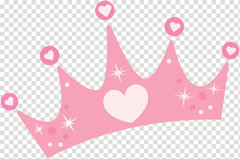 pink and white crown illustration, Crown Party princess , crown transparent background PNG clipart