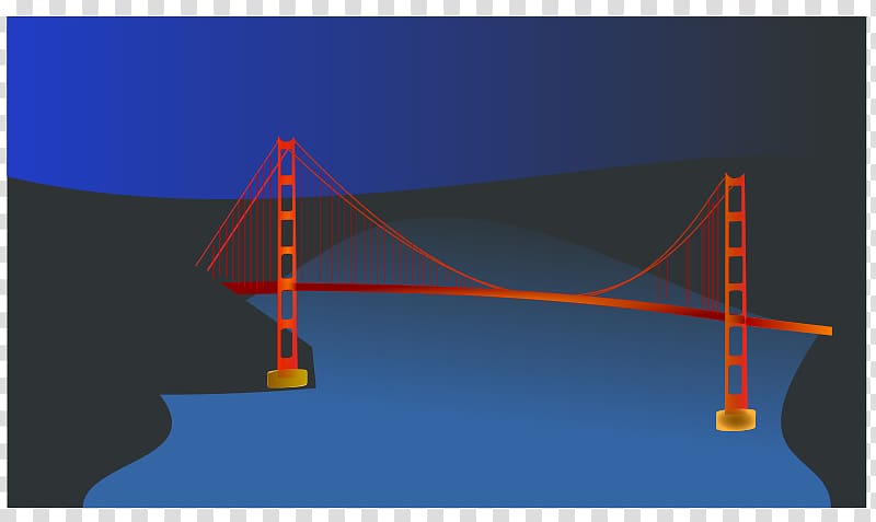Golden Gate Bridge , Night Buildings transparent background PNG clipart
