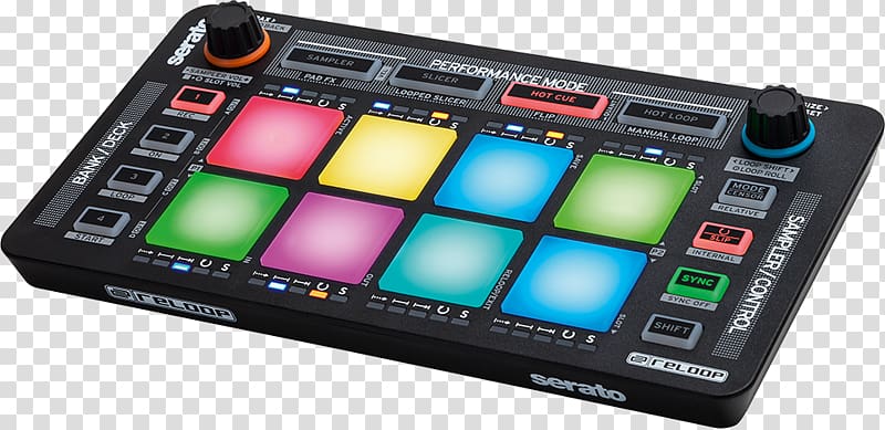 Reloop Neon Scratch Live Disc jockey DJ controller MIDI, neon scratch pad transparent background PNG clipart
