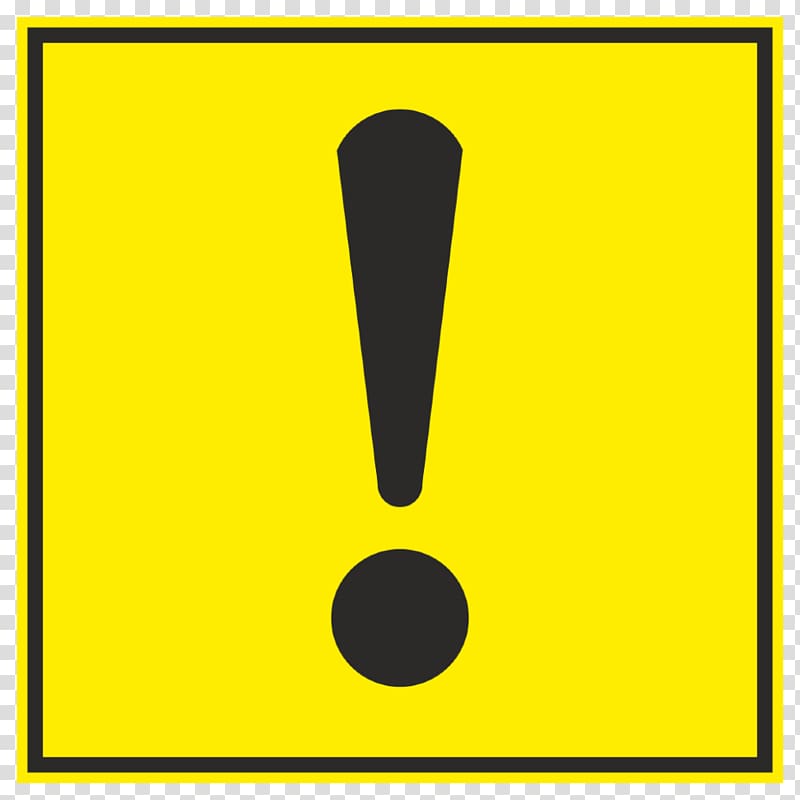 Traffic sign Exclamation mark Traffic code Chauffeur, attention transparent background PNG clipart