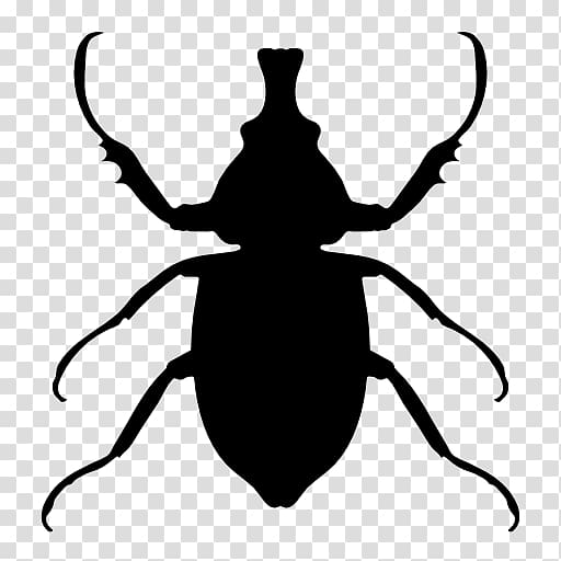 Insect Animal Euclidean Icon, Beetle Silhouette transparent background PNG clipart
