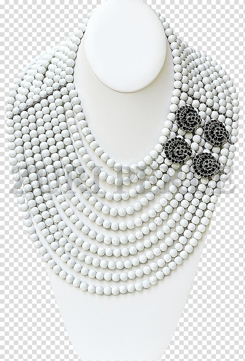 Pearl Necklace Bead Chain, necklace transparent background PNG clipart