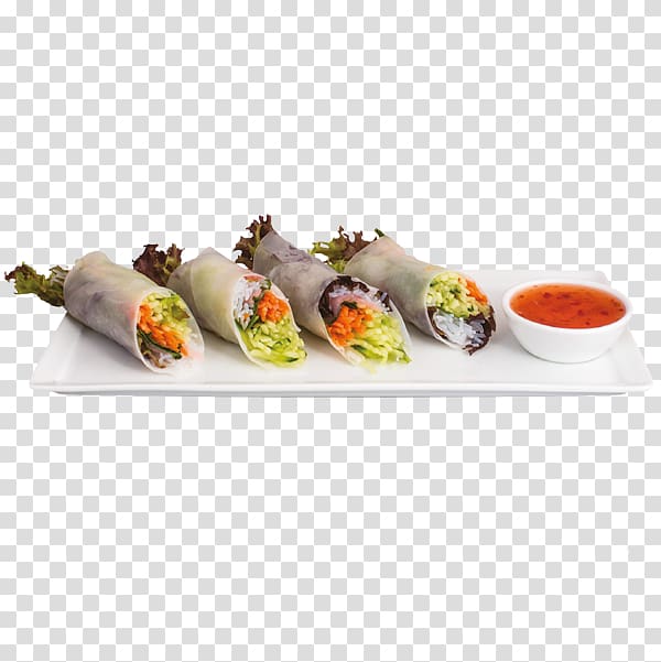 California roll Spring roll Recipe Hors d\'oeuvre Seafood, Edamame transparent background PNG clipart