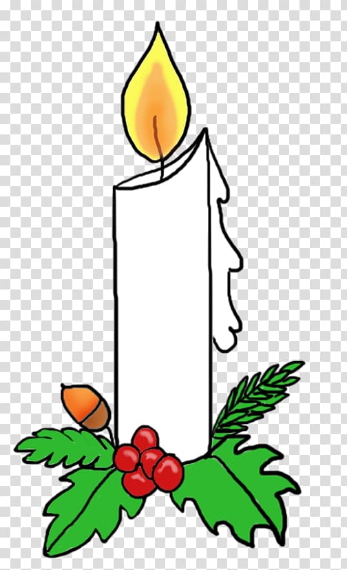 Santa Claus Christmas Advent candle , Snow Candle transparent background PNG clipart