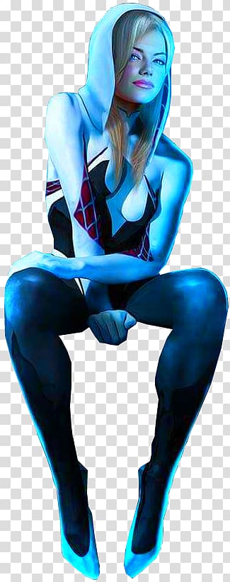 Emma Stone Gwen Stacy The Amazing Spider-Man Black Widow Spider-Gwen, Spider Gwen transparent background PNG clipart