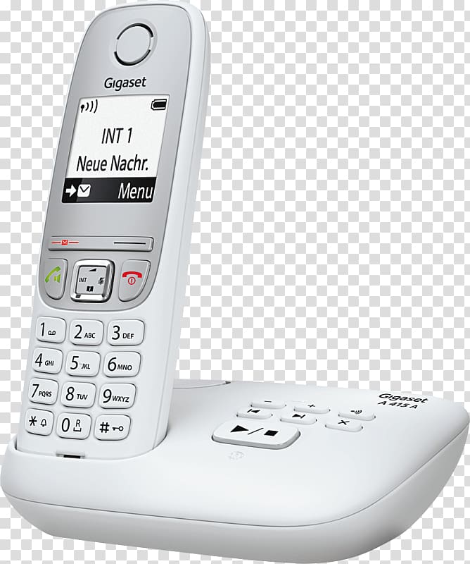 Feature phone Answering Machines Mobile Phones Gigaset A415A Telephone, cumulus transparent background PNG clipart