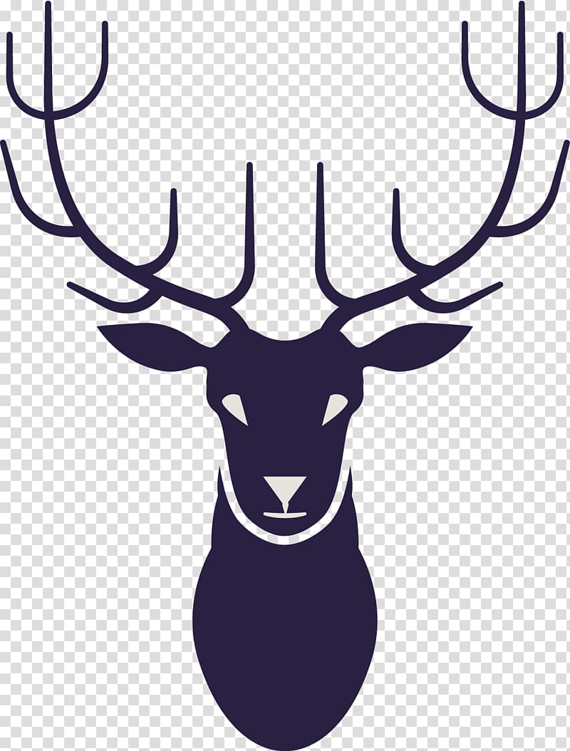 Retro style Art, Flat deer transparent background PNG clipart