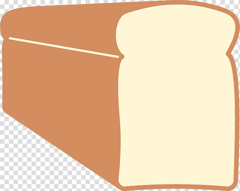 Toast White bread Garlic bread Loaf, Cartoon long brown bread transparent background PNG clipart
