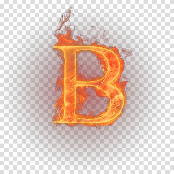 burning B , Letter English alphabet Fire, Flame letter transparent background PNG clipart