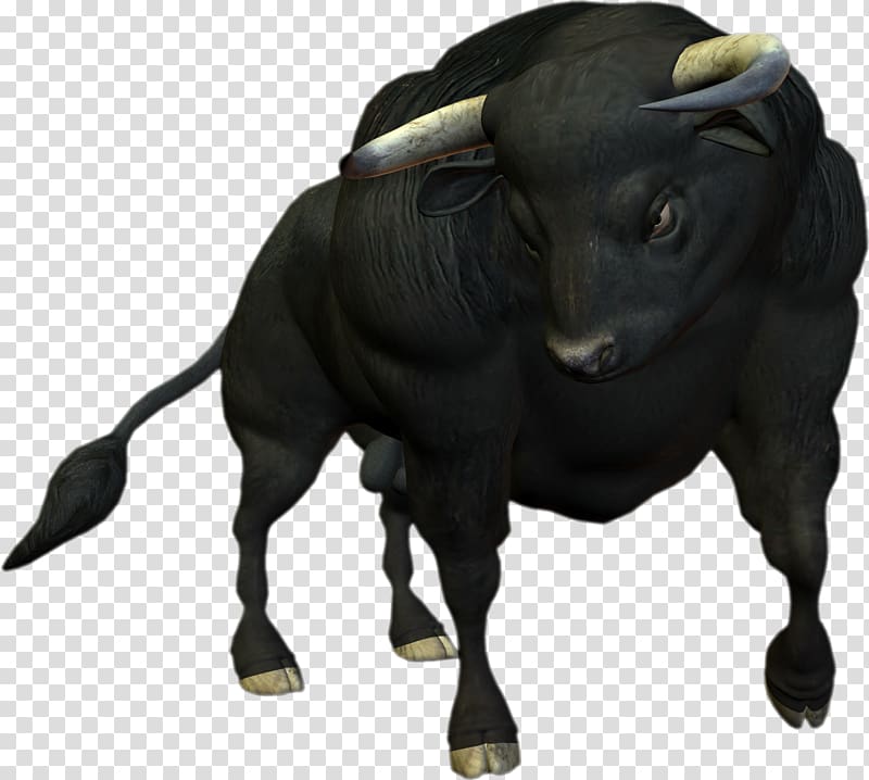 Charging Bull Sticker , bull transparent background PNG clipart
