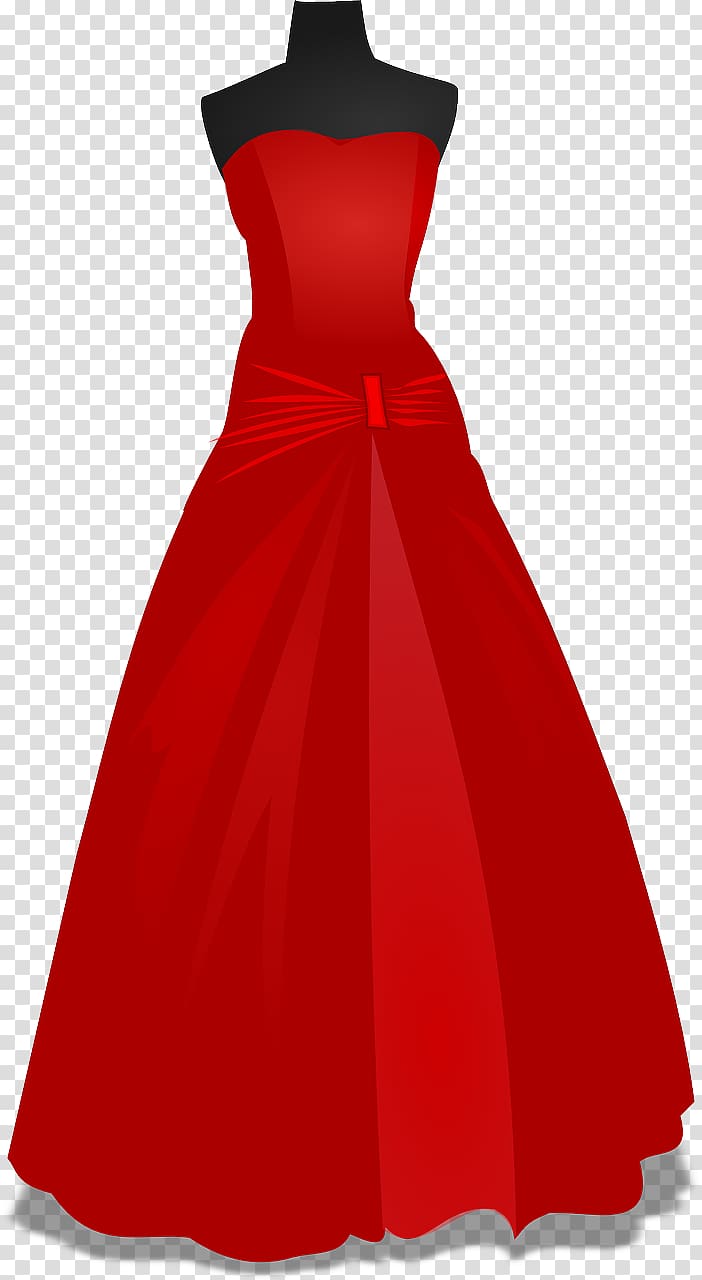 Dress Prom Formal wear Gown , Red wedding transparent background PNG clipart