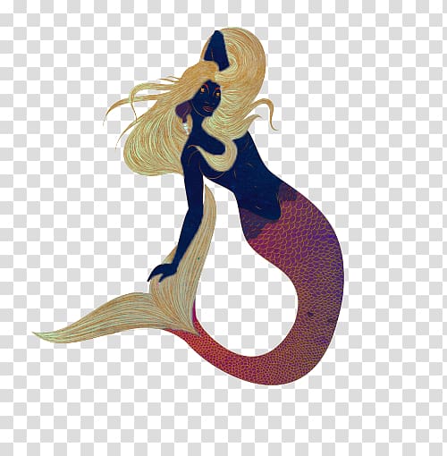 Mermaid Legendary creature Cartoon Figurine Character, mermaid tail transparent background PNG clipart