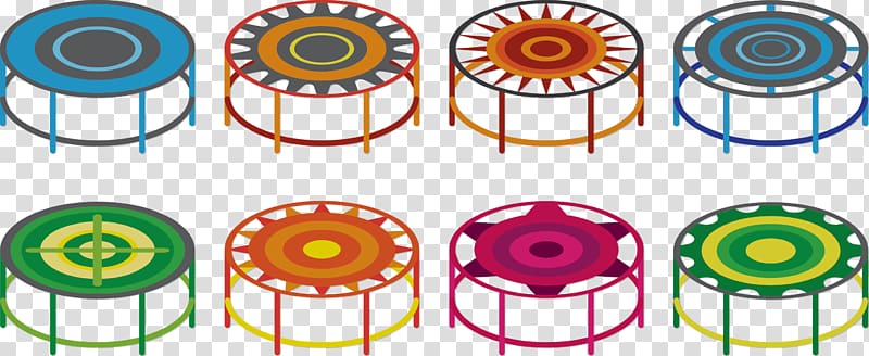 Trampoline Icon, color trampoline transparent background PNG clipart
