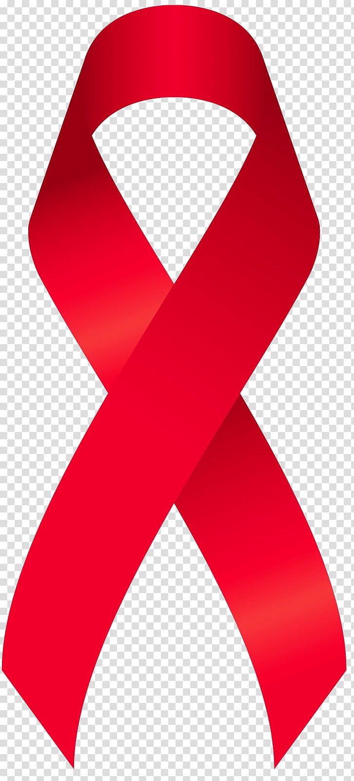 Red Ribbon Week Awareness ribbon AIDS, watercolor ribbon transparent background PNG clipart