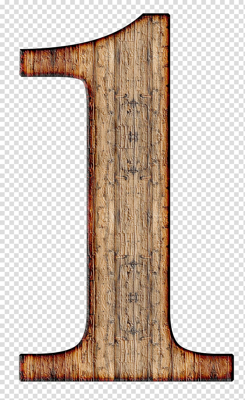 brown wooden number 1 , Wooden Number 1 transparent background PNG clipart