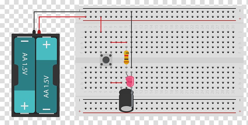 Breadboard Electronics Electronic circuit Arduino Transistor, Electronica transparent background PNG clipart