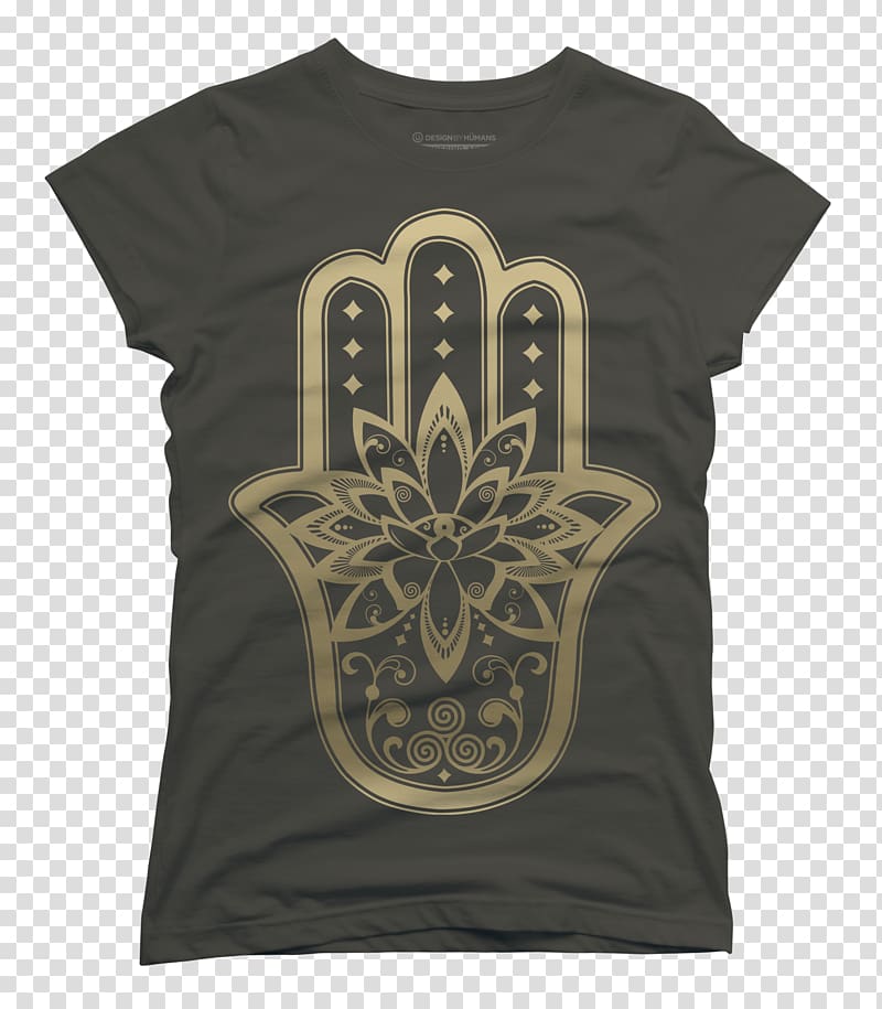 T-shirt Hamsa Wall decal Amulet Flower, floral shirt transparent background PNG clipart